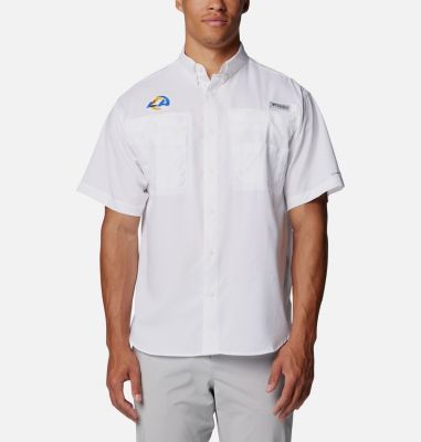 Columbia Men's PFG Tamiami  Short Sleeve Shirt - Los Angeles Rams-