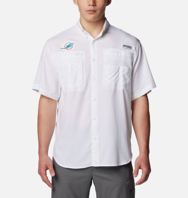 Columbia Men's PFG Tamiami  Short Sleeve Shirt - Miami Dolphins-