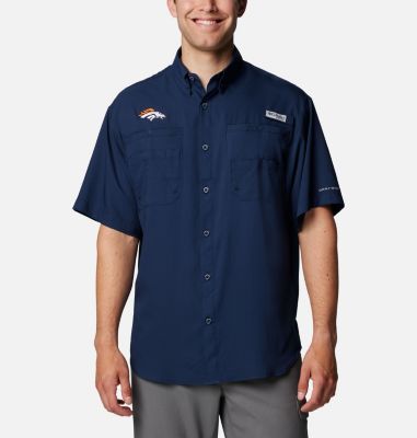 Columbia Men's PFG Tamiami Short Sleeve Shirt - Denver Broncos-