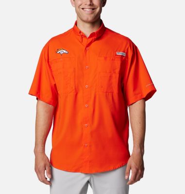 Columbia Men's PFG Tamiami  Short Sleeve Shirt - Denver Broncos-