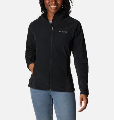 Columbia Women's Sweet As Softshell Hooded Jacket - XL - Black