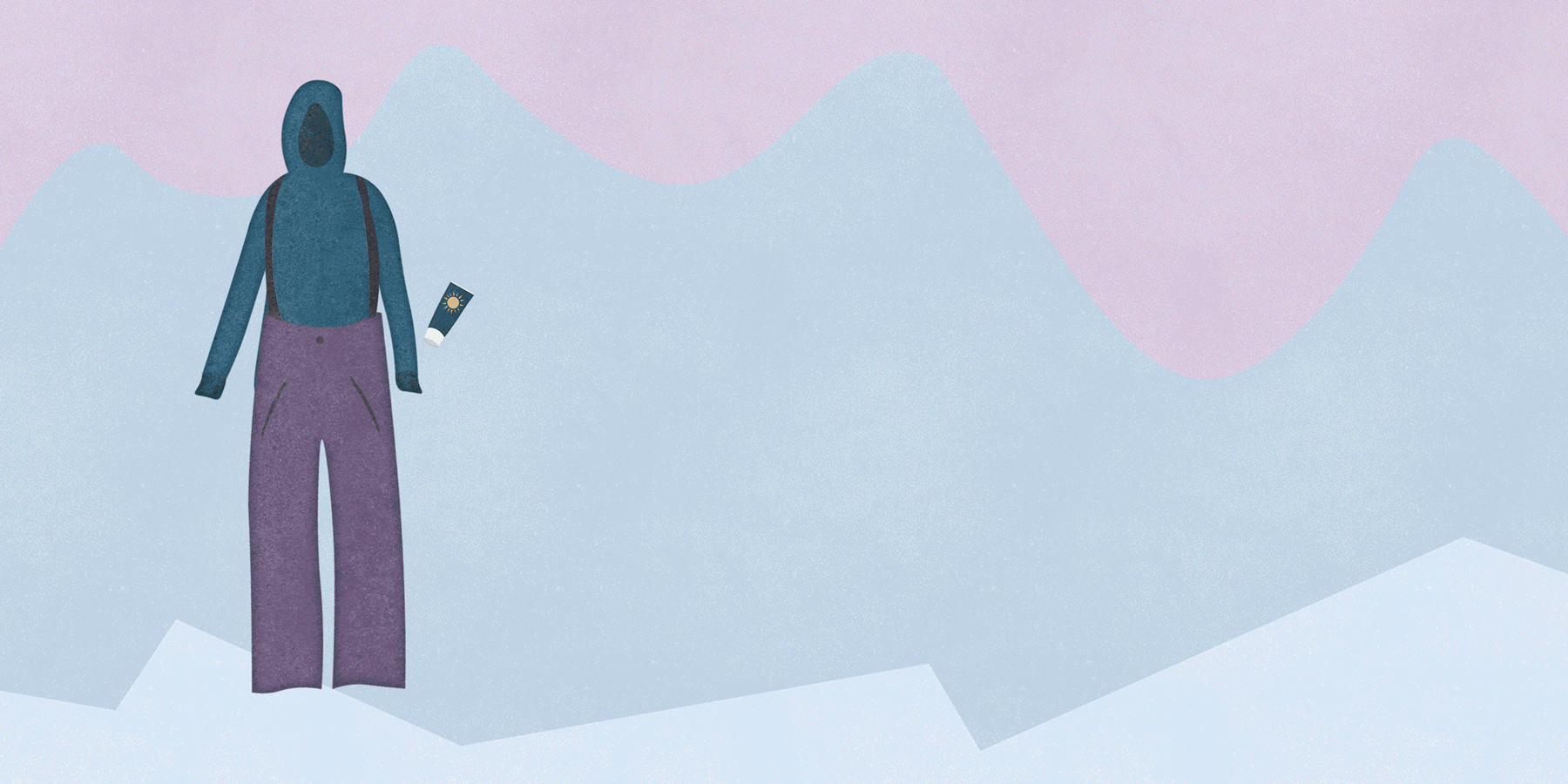 Illustration gif of packing your ski pack