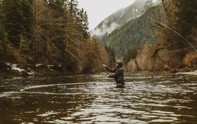  Into the River I Stand - Fisherman Fly Fishing Brown