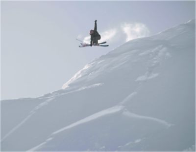 MHW athlete Lily Bradley demonstratescornice creativity at Palisades, Tahoe.