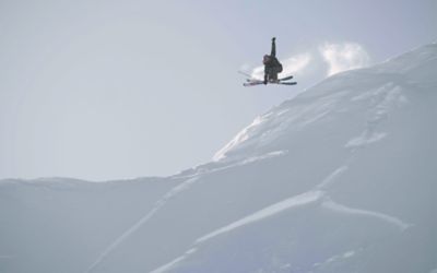 MHW athlete Lily Bradley demonstratescornice creativity at Palisades, Tahoe.