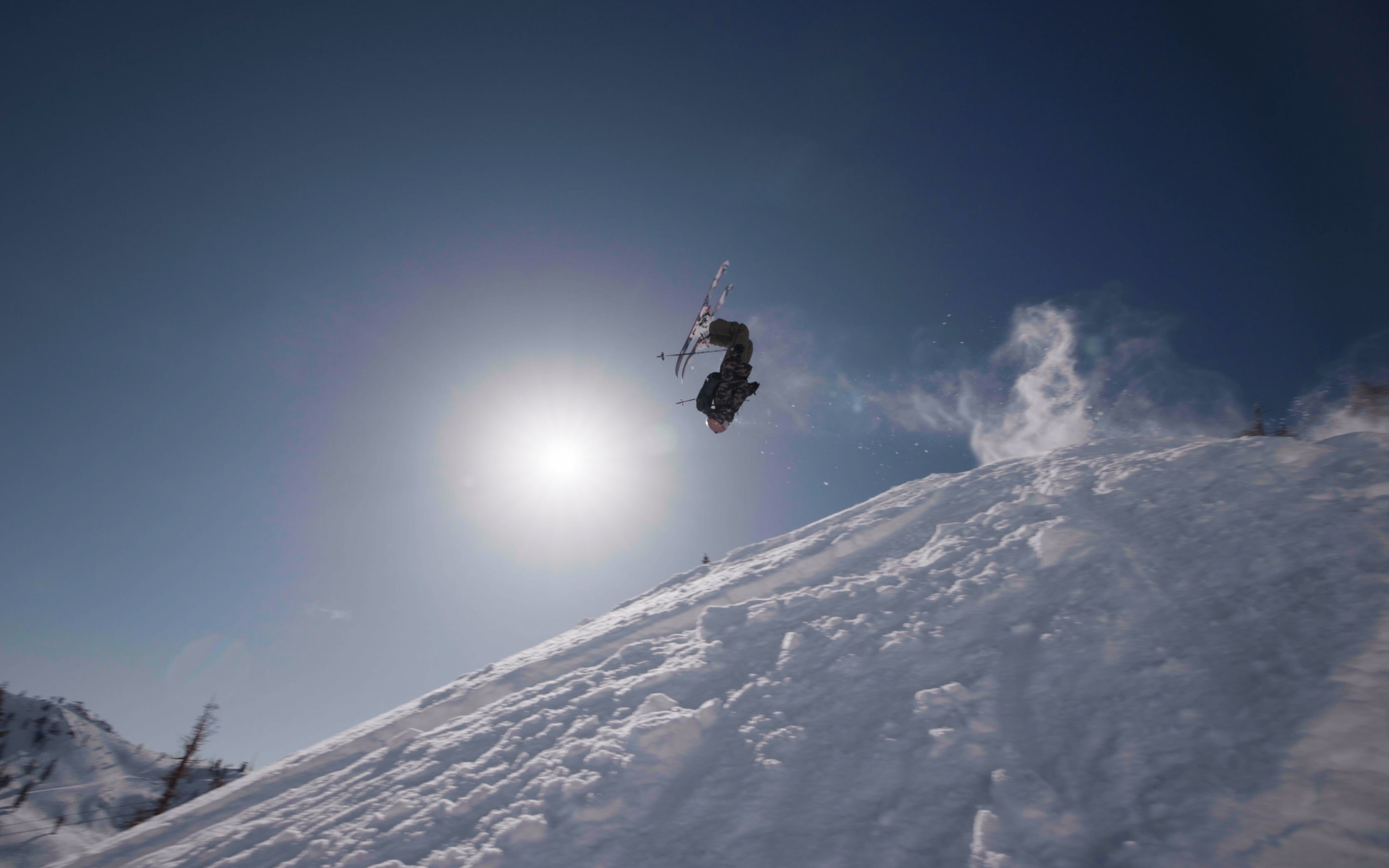 MHW athlete Lily Bradley finds  the bright spot and spots a landing.
