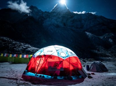 The Space Station Dome Tent set up at Base Camp.