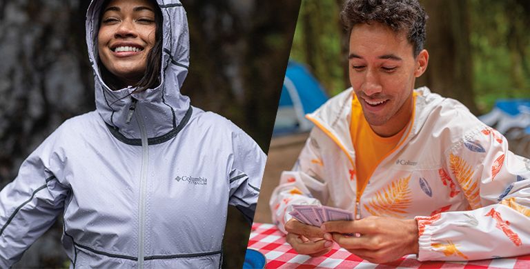 Columbia Sportswear’ apparel design expert, Shelley Baltazar, breaks down the differences between rain jackets and windbreakers.
