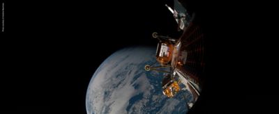 IM2 Athena lander with Columbia tech in space. 