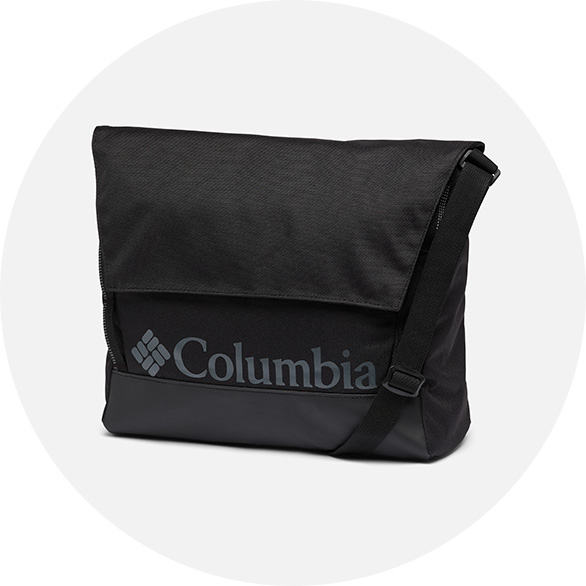 Close-up of a Columbia Convey side bag. 