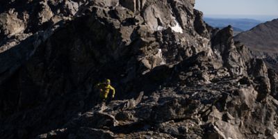Trail runner in the mountains.