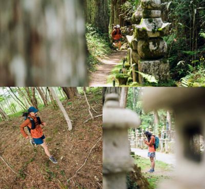 Masatoshi trail running in Japan.