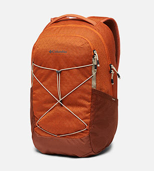 Close-up of a Columbia backpack