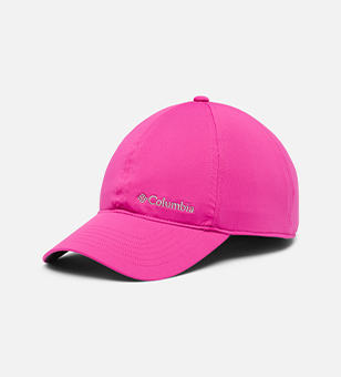 A pink womens hat.