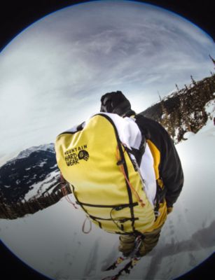Close up of the Snoskiwoski™ 30L Backpack.
