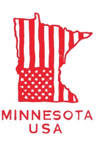 minnesota state flag illustration