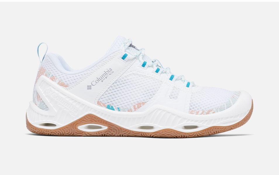 Product shot of Columbia Sportswear’s Women's PFG Dorado shoe set against a white background.