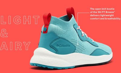 A blue SHFT sneaker. Light and Airy. 