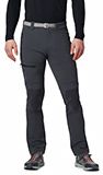 Close-up of mens Titanium pants in gray. 
