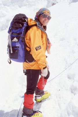 Archive mountaineer portrait shot.
