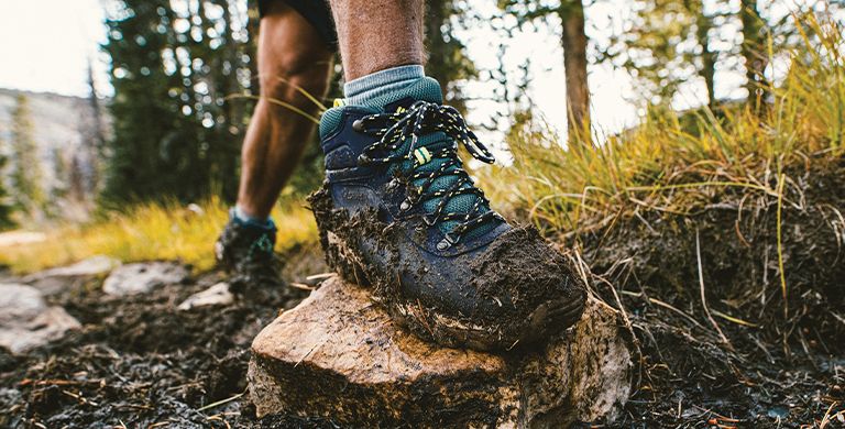 Washing shop hiking boots