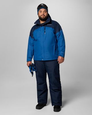 Man in a head to toe ski outfit.