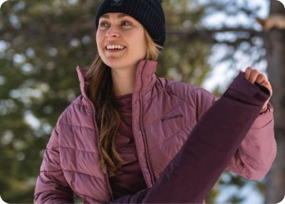 A woman out exploring in bestselling Columbia gear.