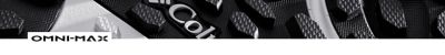 Omni-Max logo over a photo of shoes with Omn-Max. 