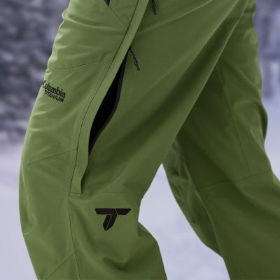 Model showing the side leg zippers.
