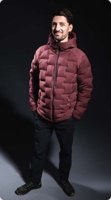 Stretch store down parka