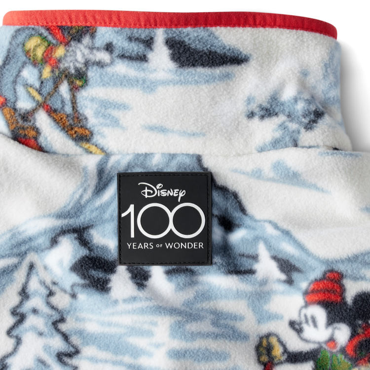 Raised-silicone Disney 100 patch. 