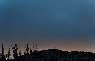 landscape at dusk
