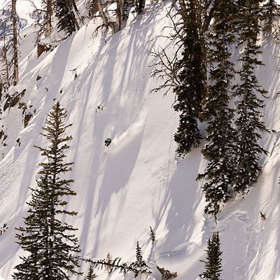 MHW Athlete Rachael skiing in the backcountry