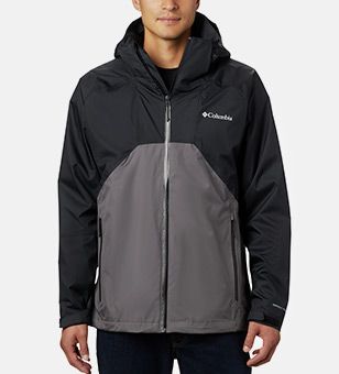 A man in a Rain Scape Jacket