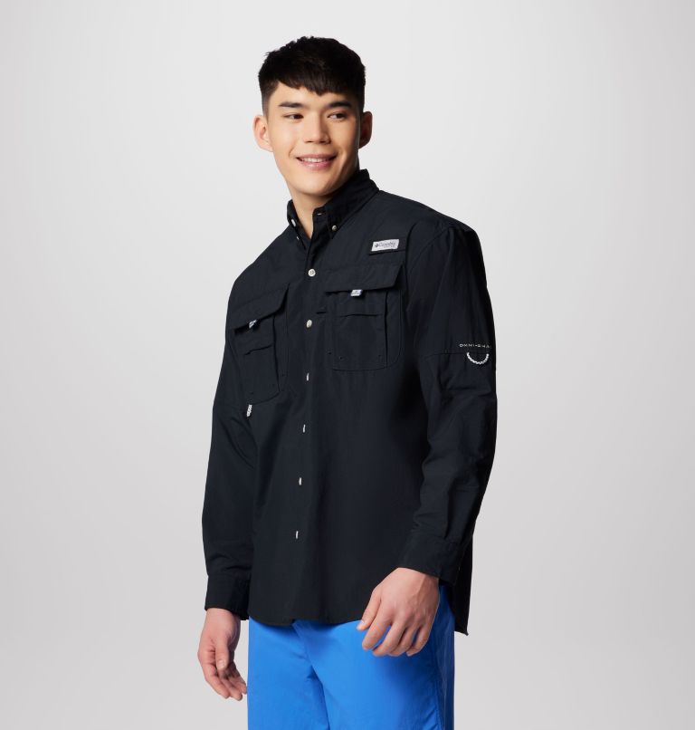 Men’s PFG Bahama II Long Sleeve Shirt, Color: Black, image 4