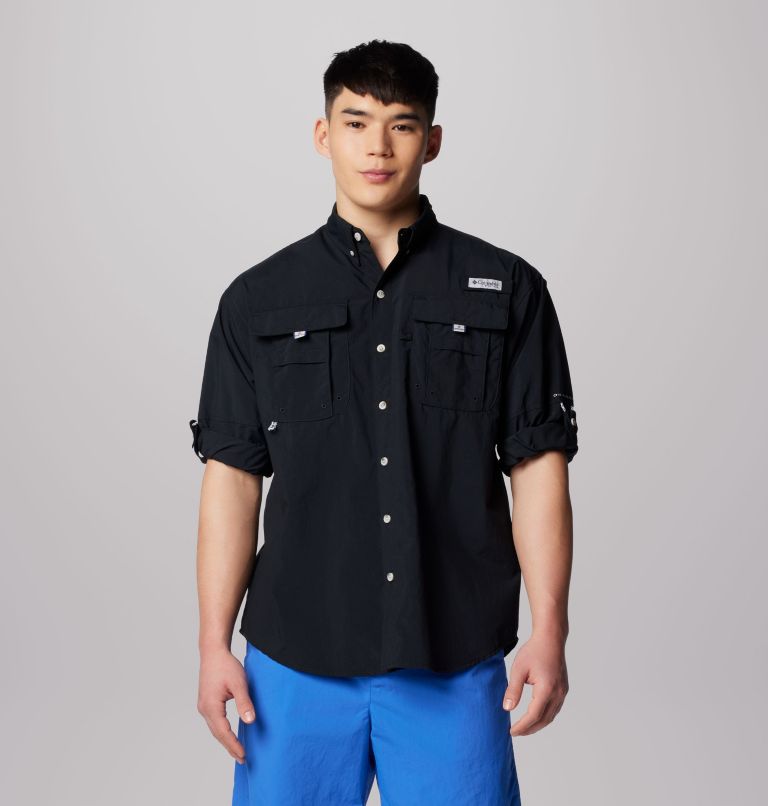 Men’s PFG Bahama II Long Sleeve Shirt, Color: Black, image 7