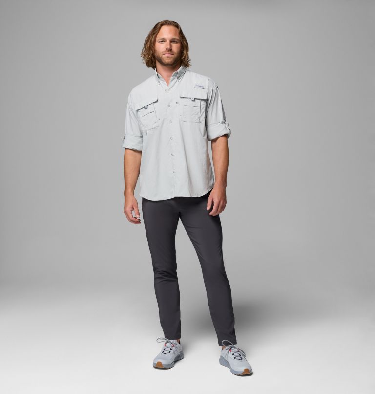 Men’s PFG Bahama II Long Sleeve Shirt, Color: Cool Grey, image 2
