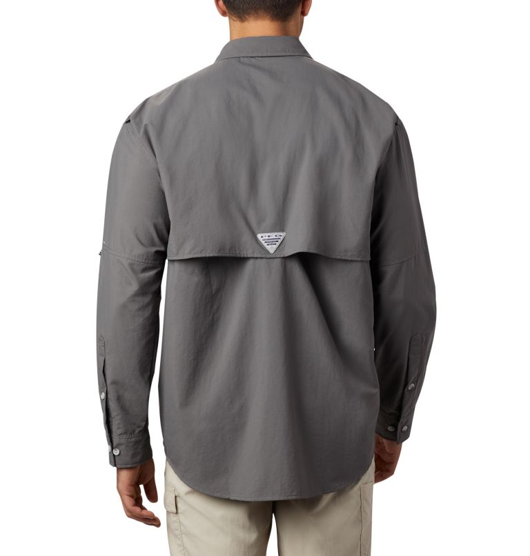 Men’s PFG Bahama II Long Sleeve Shirt, Color: City Grey, image 2