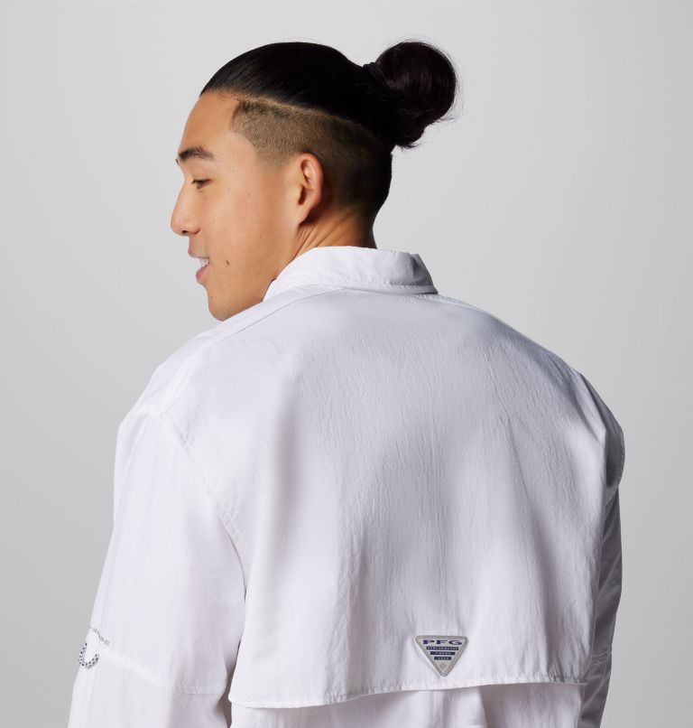 Men’s PFG Bahama II Long Sleeve Shirt, Color: White, image 6