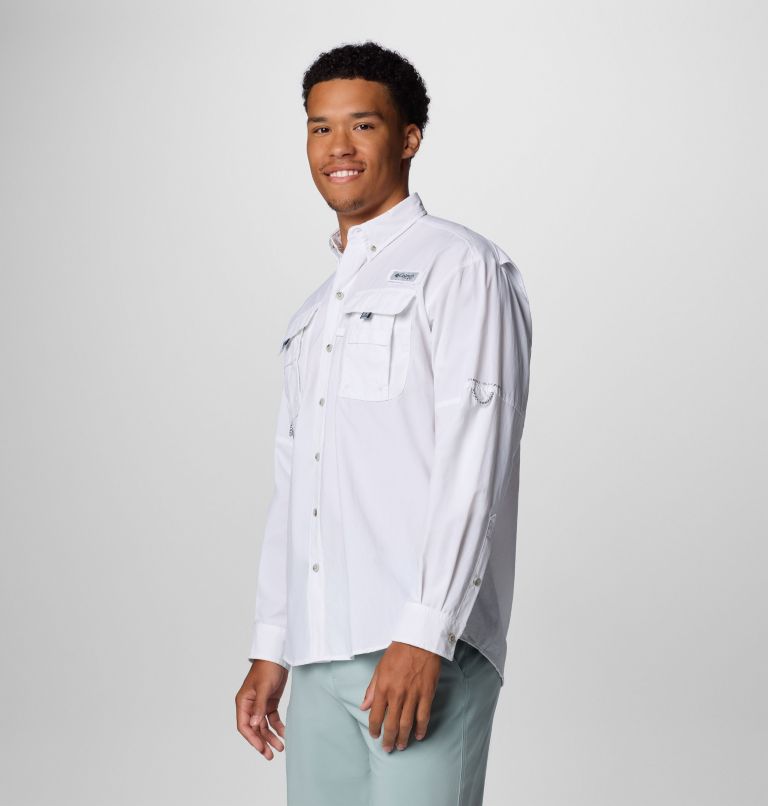 Men’s PFG Bahama II Long Sleeve Shirt, Color: White, image 4