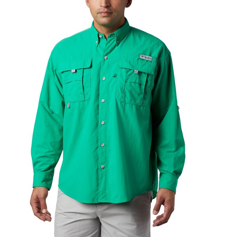 Bahama II L/S Shirt | 341 | M, Color: Dark Lime, image 1