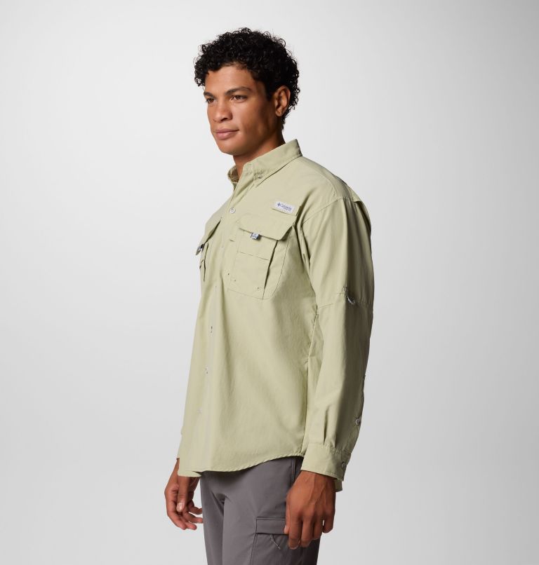 Men’s PFG Bahama II Long Sleeve Shirt, Color: Smokey Sage, image 4