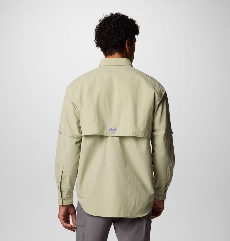 Men’s PFG Bahama II Long Sleeve Shirt, Color: Smokey Sage, image 3