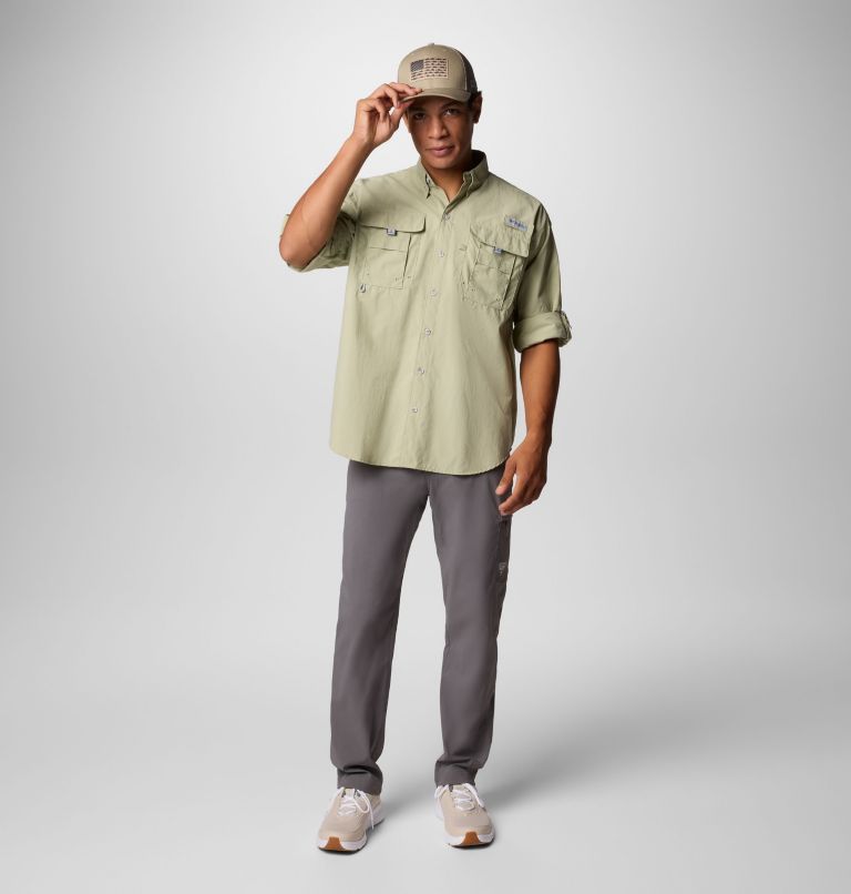 Men’s PFG Bahama II Long Sleeve Shirt, Color: Smokey Sage, image 2