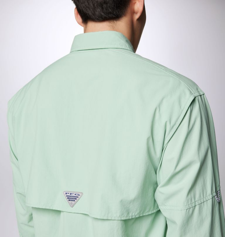 Men’s PFG Bahama II Long Sleeve Shirt, Color: New Mint, image 6