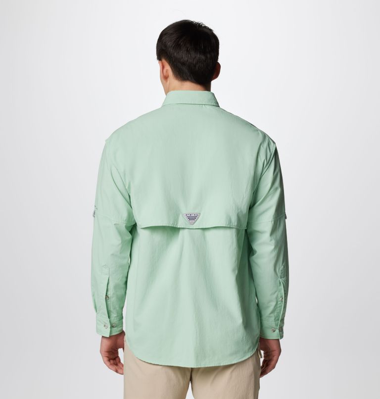 Thumbnail: Men’s PFG Bahama II Long Sleeve Shirt, Color: New Mint, image 2