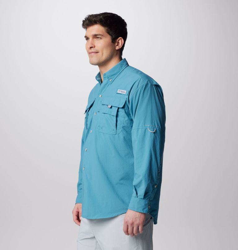 Men’s PFG Bahama II Long Sleeve Shirt, Color: Canyon Blue, image 4
