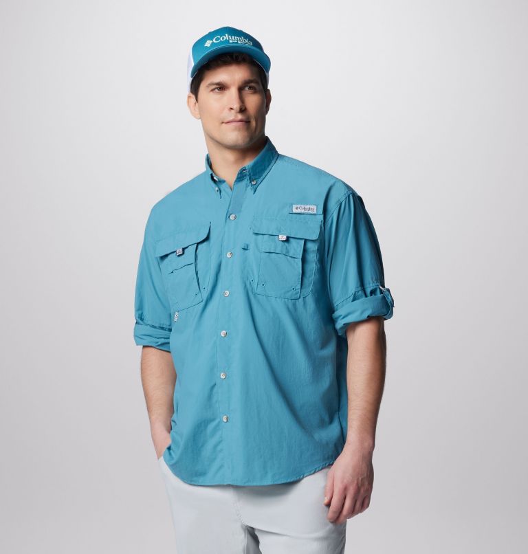 Men’s PFG Bahama II Long Sleeve Shirt, Color: Canyon Blue, image 8