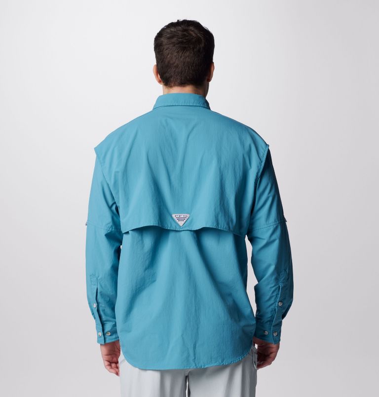 Men’s PFG Bahama II Long Sleeve Shirt, Color: Canyon Blue, image 2