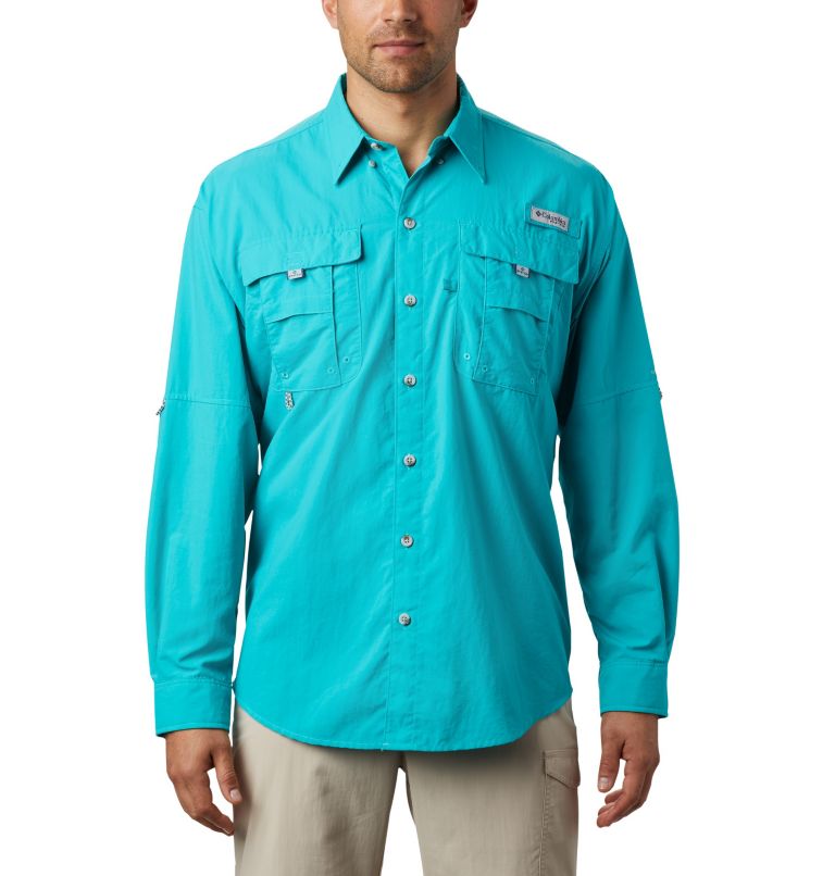 Camisa Bahama II para hombre, Color: Bright Aqua, image 1